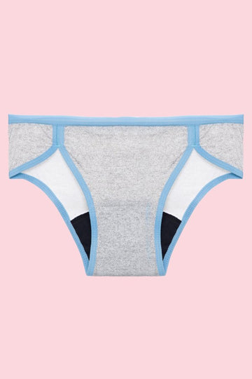 calcinha absorvente - mescla blue moon grls