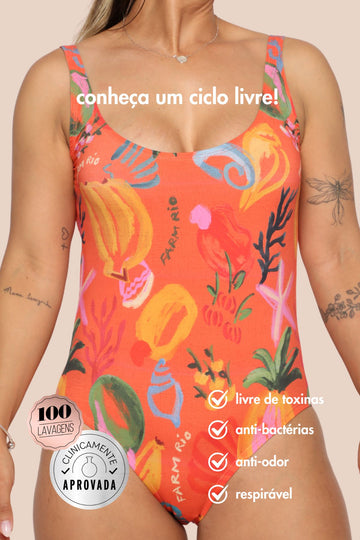 FARM + pantys maiô absorvente