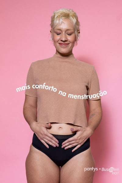 calcinha absorvente: pantys + Buscofem Hot