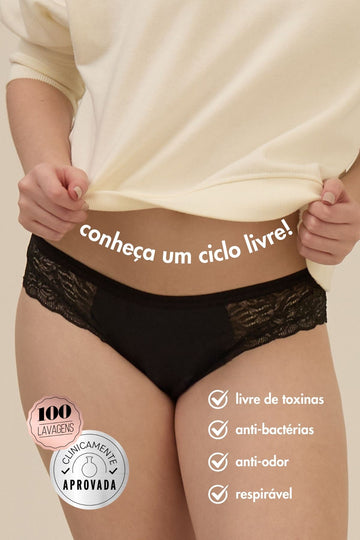 calcinha absorvente - biquíni romance