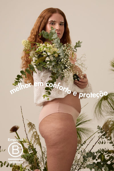 calcinha absorvente sem costura - skin
