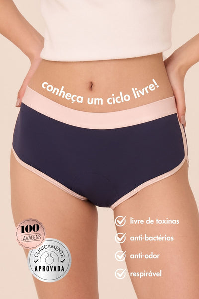 calcinha shorts absorvente - dreamer
