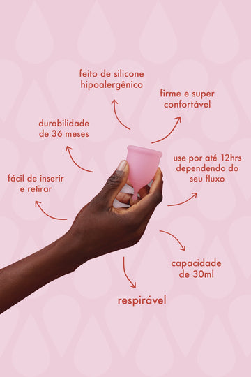 kit duplinha de coletor menstrual