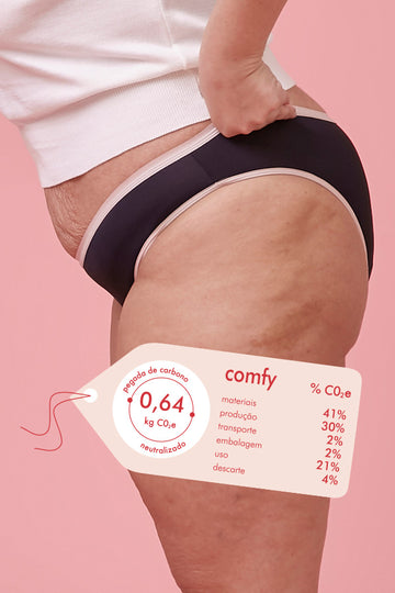 calcinha absorvente - comfy - fluxo moderado - pantys 7898679473071 calcinha menstrual