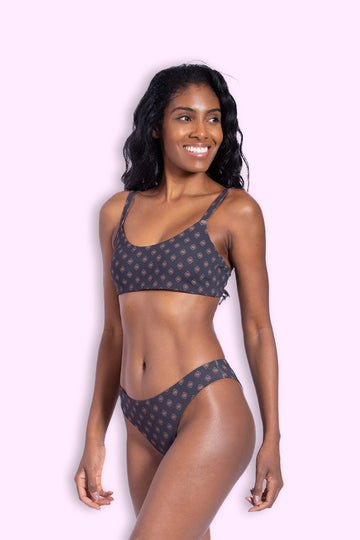 pantys + Rip Curl conjunto top geometric - fluxo super leve