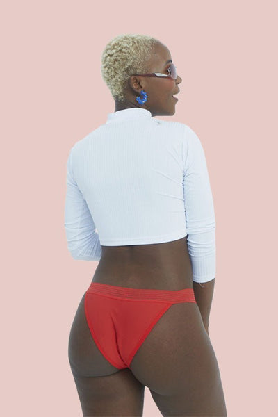 tanga vermelha - fluxo leve - pantys calcinhaabsorvente calcinhamenstrual